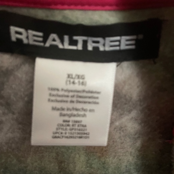 Camouflage with pink trim zip up sweatshirt - Picture 4 of 7